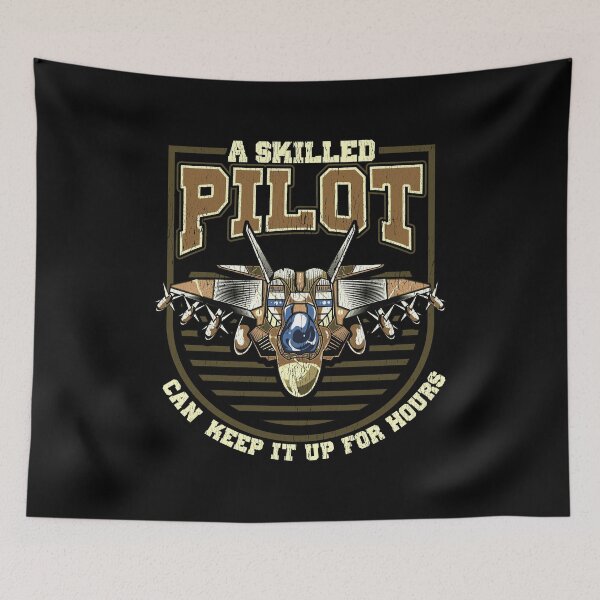Item preview, A Skilled Pilot Can Keep It Up For Hours Jet Pun designed and sold by perfectpresents.
