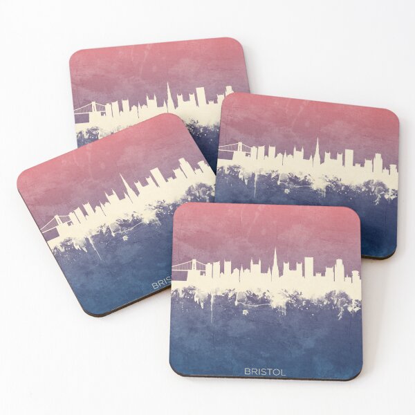 Aperçu de l'œuvre Bristol England Skyline créée et vendue par ArtPrints.