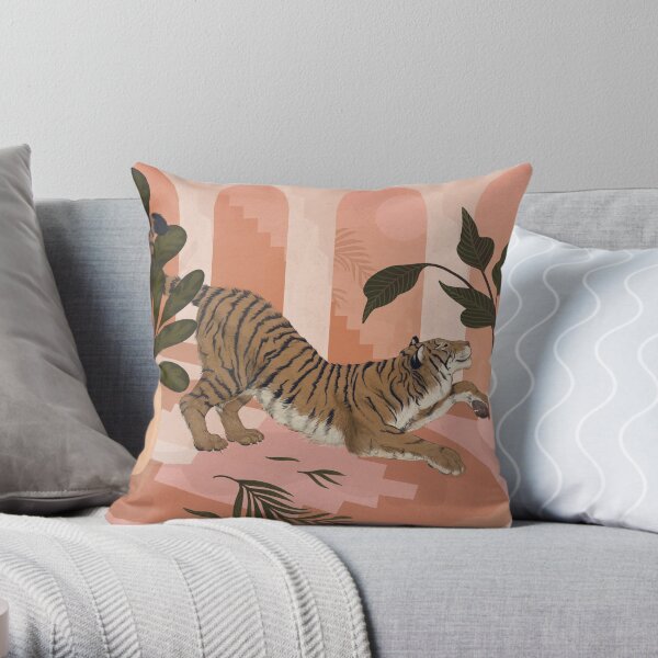 Easy Tiger Throw Pillow