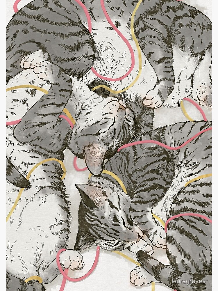 "cats /rose and gold" Spiral Notebook by lauragraves Redbubble