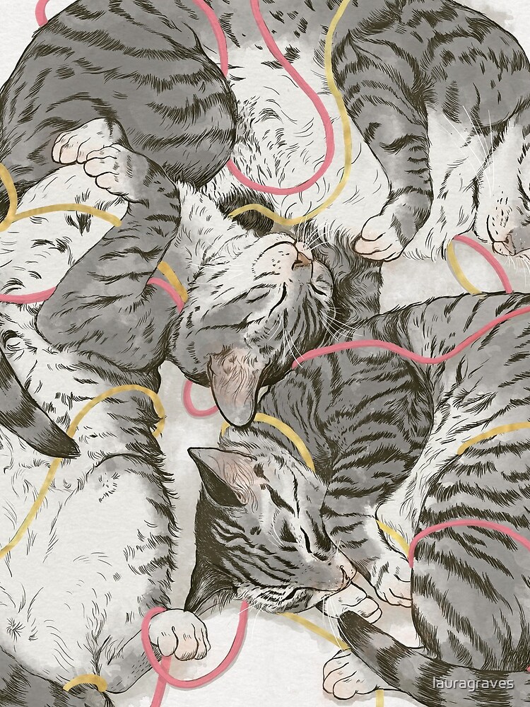 cats /rose and gold by lauragraves