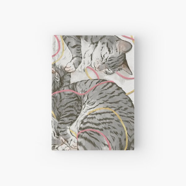 cats /rose and gold Hardcover Journal