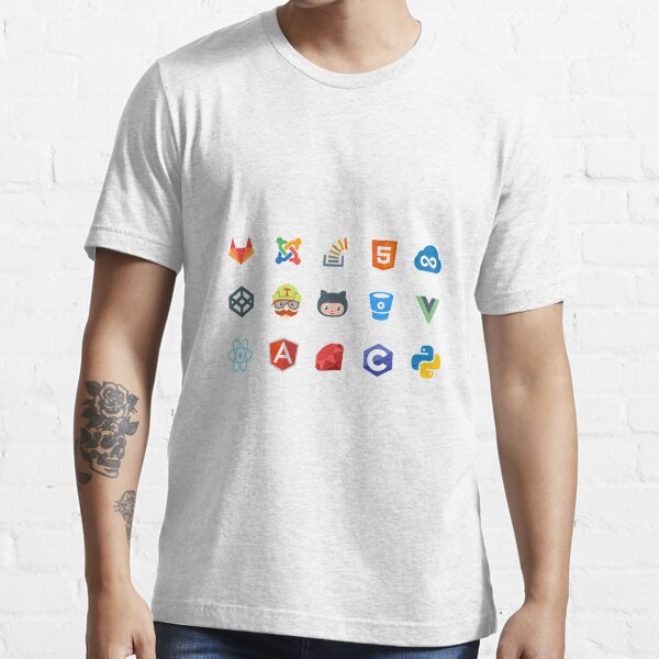 "Developer/Programming Icons" T-shirt for Sale by AGM97 | Redbubble ...