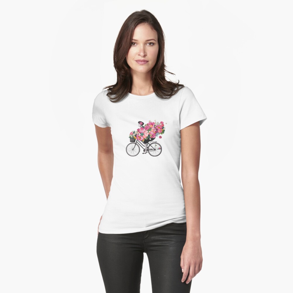 Pink Bicycle Collar Oys Modal Oval Cut Soft Textured Basic T-Shirt BC241115 - Alexandria