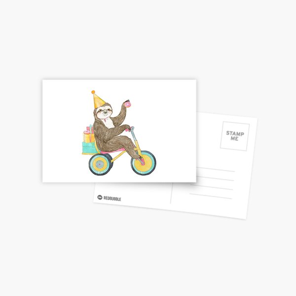 Item preview, Birthday Sloth designed and sold by lauragraves.