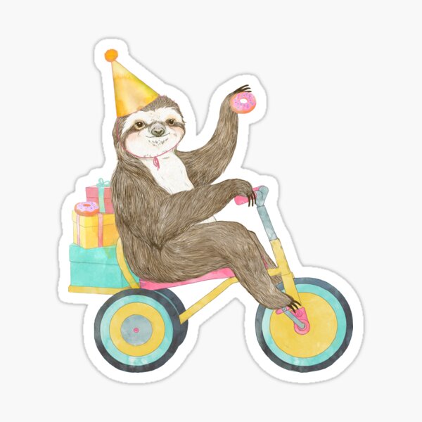 Item preview, Birthday Sloth designed and sold by lauragraves.