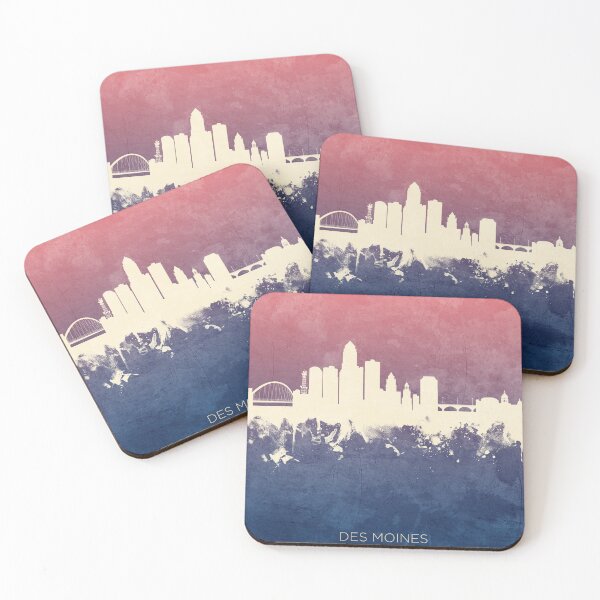 Item preview, Des Moines Iowa Skyline designed and sold by ArtPrints.