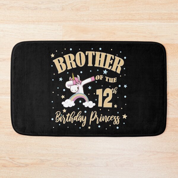 Item preview, Brother Of The 12th Birthday Princess Unicorn 12 Years Old design designed and sold by Grabitees.