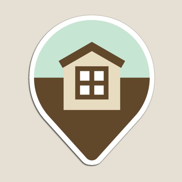 Attic Pin Locator Graphic for Home Planning Magnet