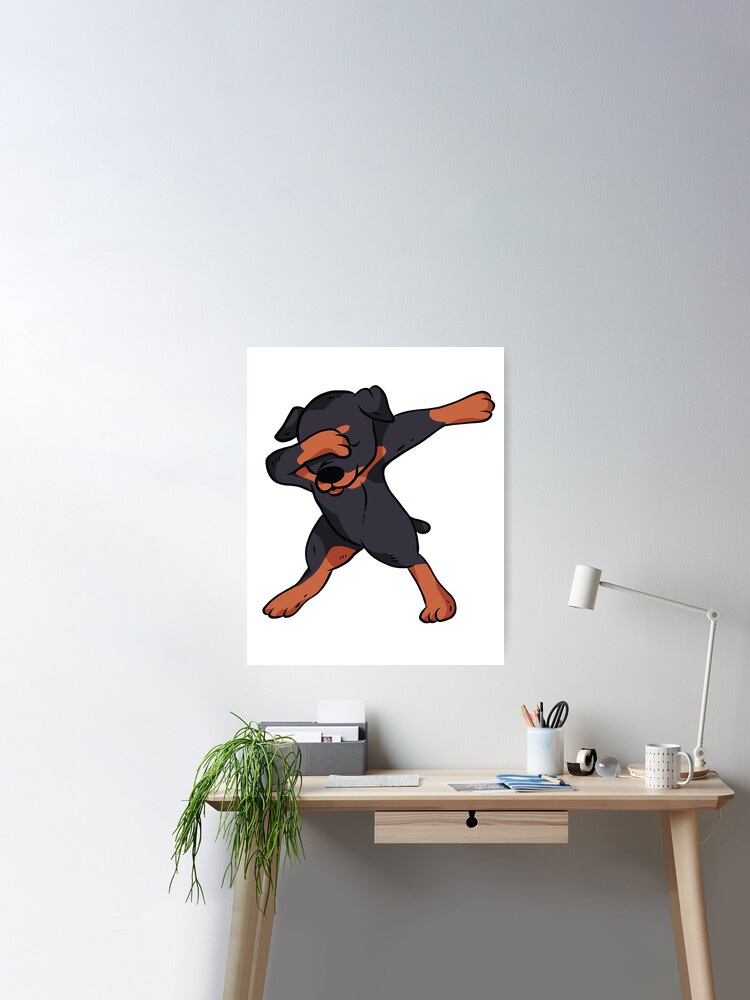 ROTTWEILER DABBING Poster for Sale by iBruster
