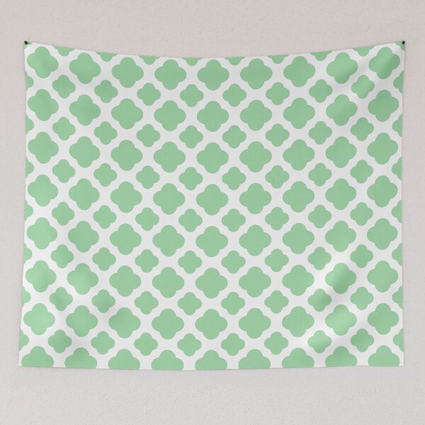 Item preview, Neo Mint Quatrefoil Pattern designed and sold by KarinaI.