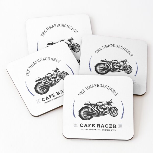 Item preview, CAFE RACER MOTORCYCLE Black designed and sold by CharlieCreator.