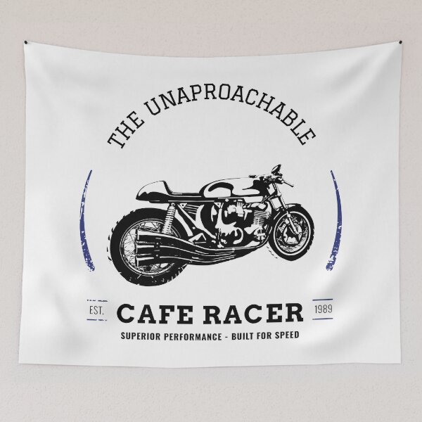 Item preview, CAFE RACER MOTORCYCLE Black designed and sold by CharlieCreator.
