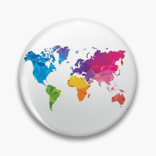 Item preview, Colourful Graphic World Watercolour Map designed and sold by NikRon.