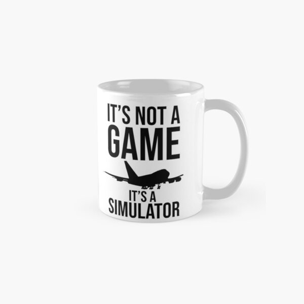 Flight Sim Pilot Mug, Funny Flight Simulator Coffee Mugs, Tumbler