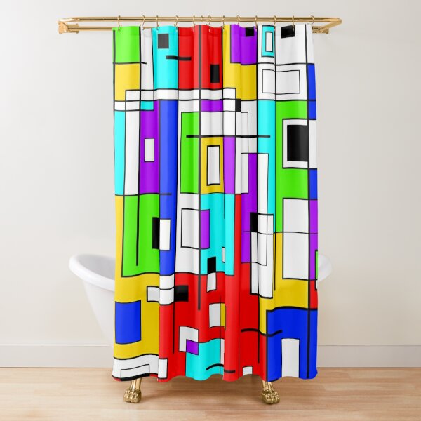 The Busy City Shower Curtain