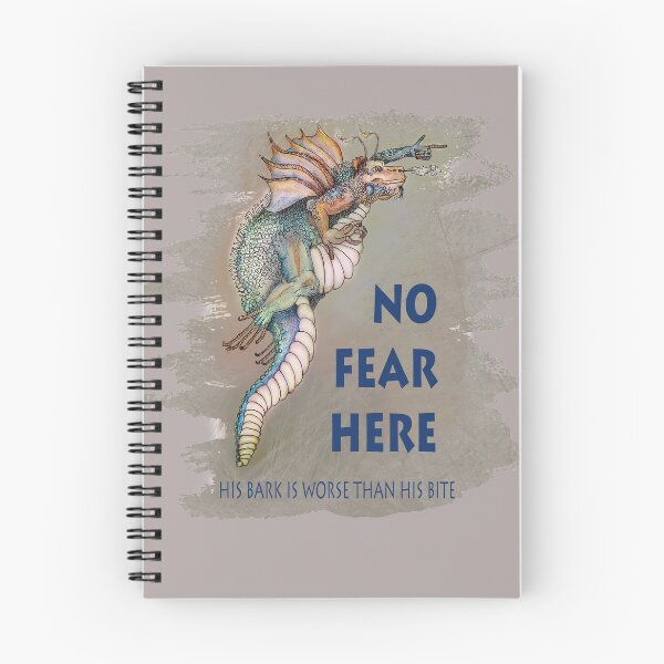 Item preview, No Fear Here Dragon Drawing designed and sold by WatersEdgeGal.