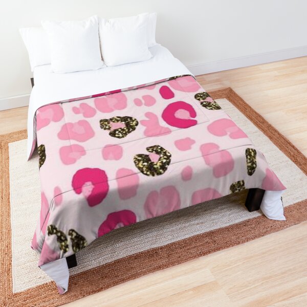 Pink Leopard Comforter