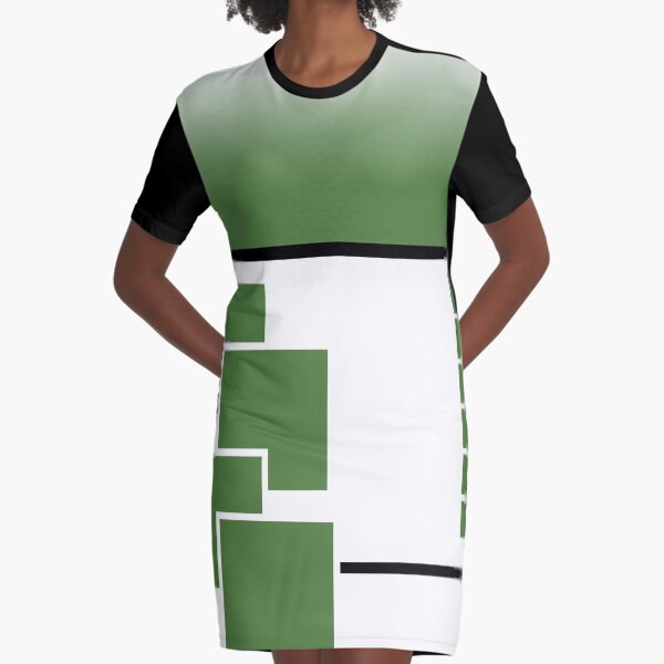 Squared Up Graphic T-Shirt Dress