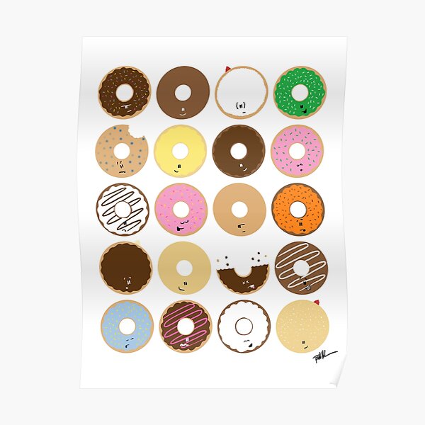 All the Donuts Poster