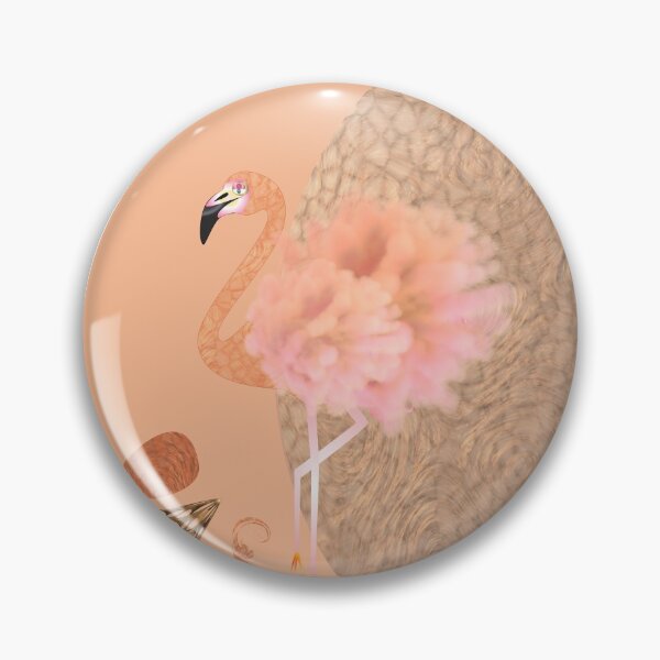 Item preview, FLAMINGO POWDER PUFF 291. designed and sold by sana90.