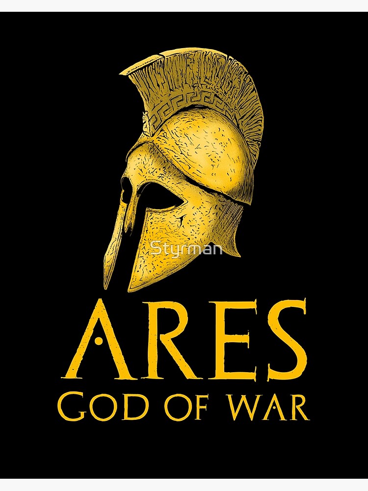 Greek Mythology Spartan Warrior God Ares - Greek God Ares - Sticker