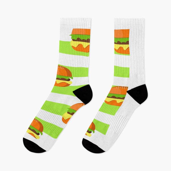 Artikelvorschau, Hamburger Muster auf dem grünen Streifenhintergrund entworfen und verkauft von artMoni.
