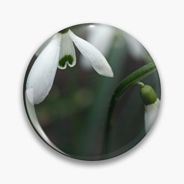 Item preview, white snowdrops on green background designed and sold by olena2552.
