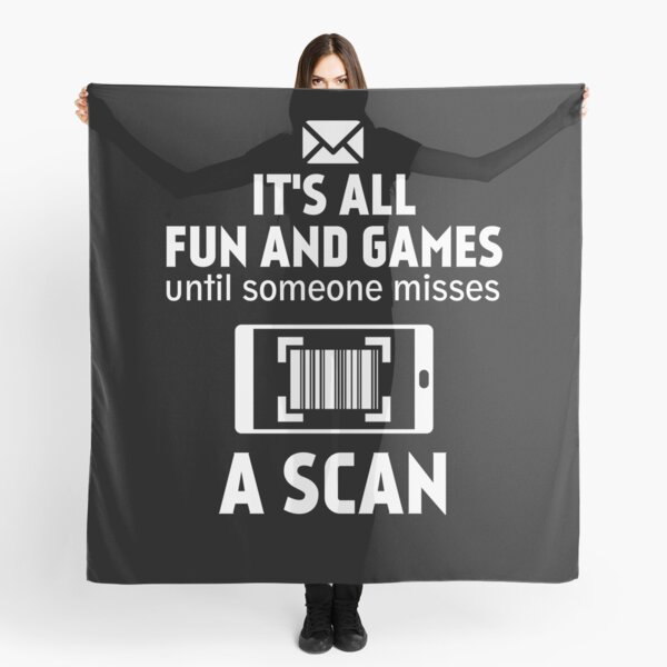 Item preview, Fun And Games Until Someone Misses A Scan Cool Postal Worker designed and sold by majuga.