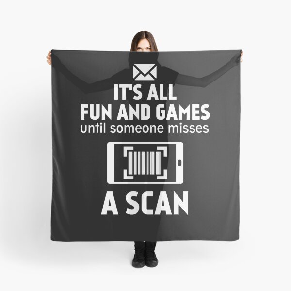 Item preview, Fun And Games Until Someone Misses A Scan Cool Postal Worker designed and sold by majuga.