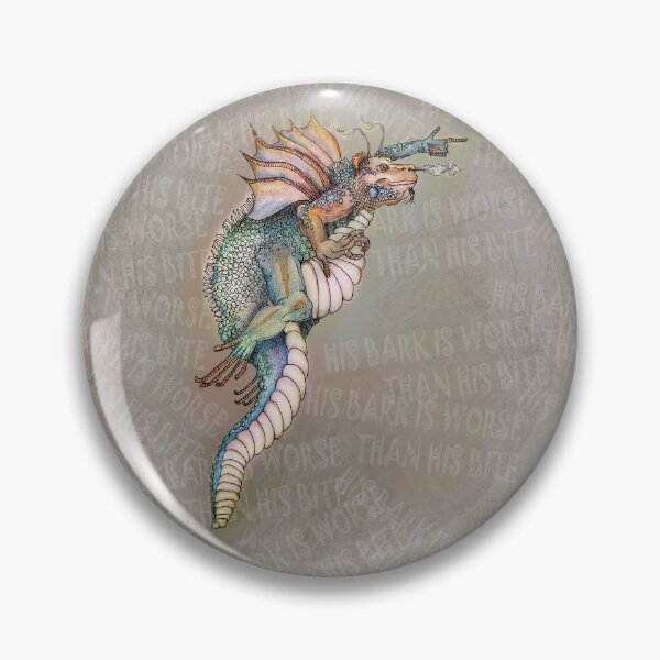 Item preview, Cute and Charming Dragon Drawing designed and sold by WatersEdgeGal.