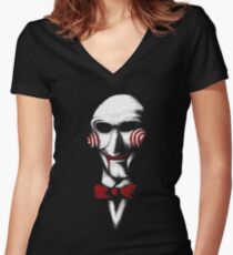 Lets Play A Game Women's Fitted V-Neck T-Shirt