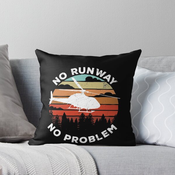 Item preview, Helicopter No Runway No Problem  Funny Pilot Vintage Retro  designed and sold by majuga.