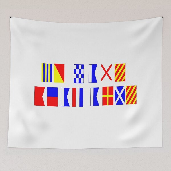 Item preview, Go Navy, Beat Army in Signal Flags designed and sold by Nikki SpaceStuffPlus.