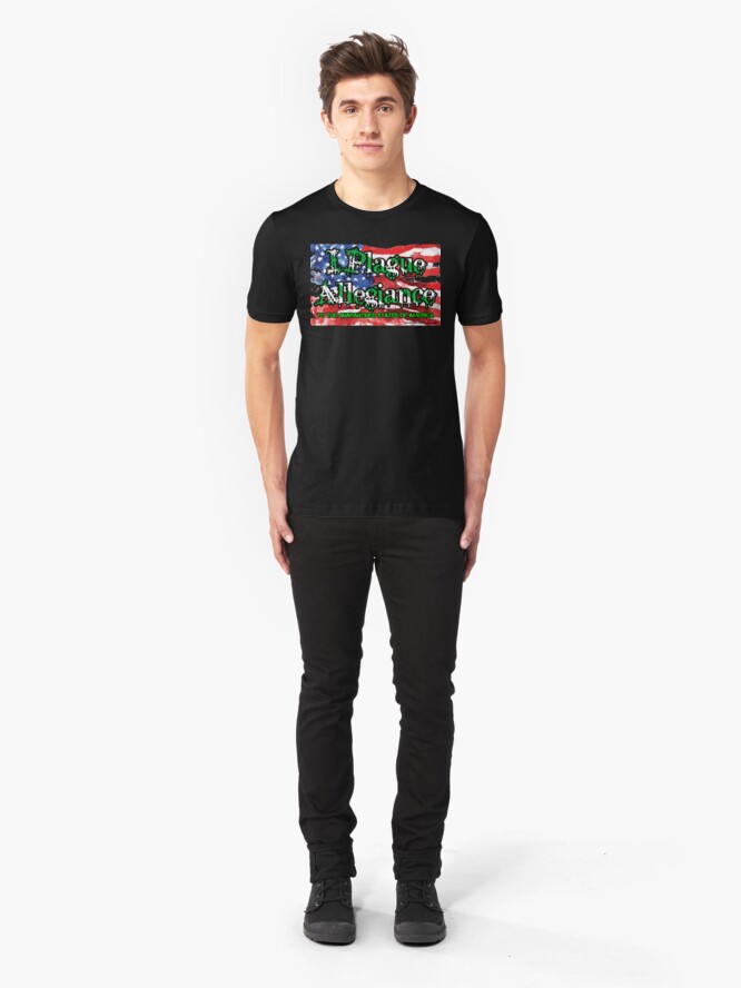 Alternate view of I Plague Allegiance Slim Fit T-Shirt