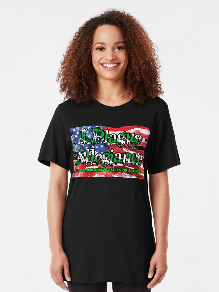 Alternate view of I Plague Allegiance Slim Fit T-Shirt