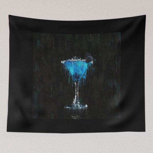 Item preview, Painted blue raspberry martini cocktail designed and sold by Duukster.