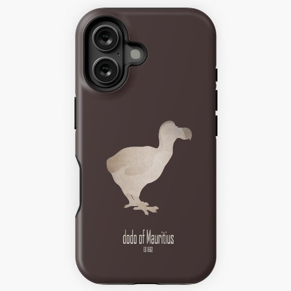 Dodo of Mauritius - Endangered and extinct species (dark background) iPhone Tough Case