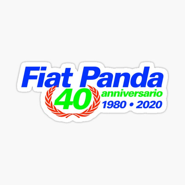 FIAT Panda 40 anniversario Sticker