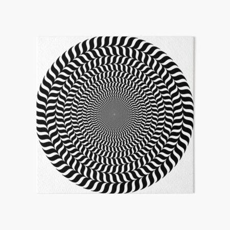 Psychedelic Hypnotic Visual Illusion Art Board Print