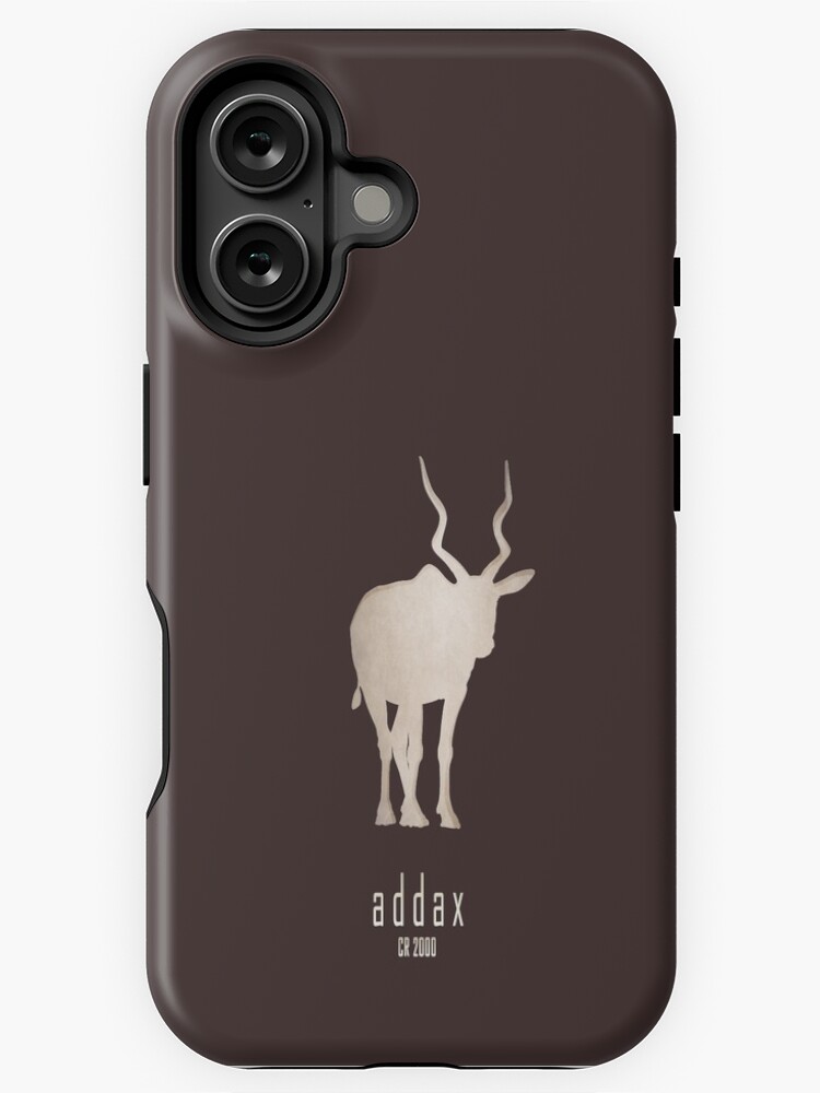 Thumbnail 1 of 4, iPhone Case, Addax - Endangered and extinct animals (dark background) designed and sold by 12images.