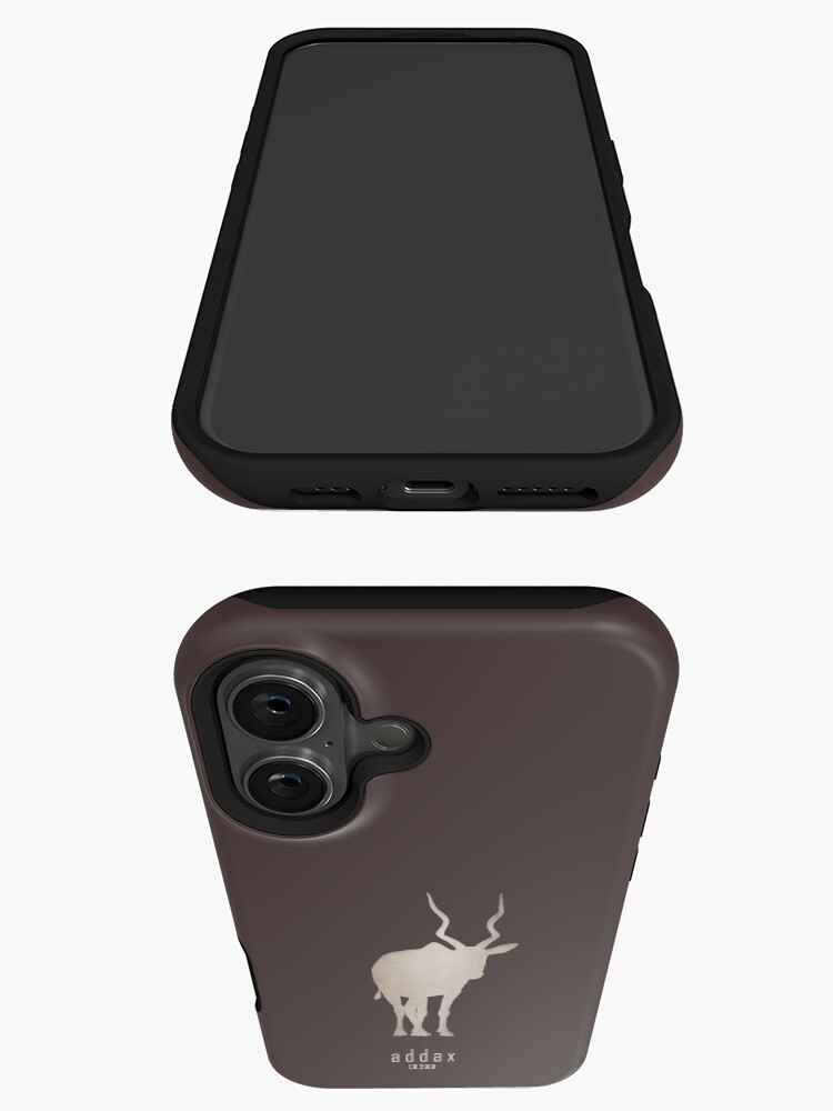 Thumbnail 3 of 4, iPhone Case, Addax - Endangered and extinct animals (dark background) designed and sold by 12images.