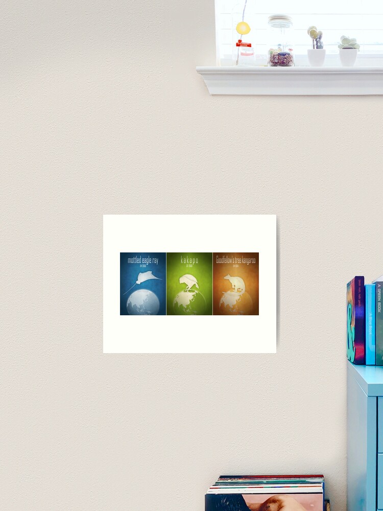 Thumbnail 2 of 3, Art Print, Endangered animals of the Pacific designed and sold by 12images.