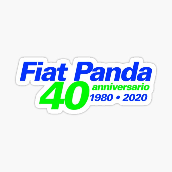 FIAT Panda 40 anniversario 2 Sticker