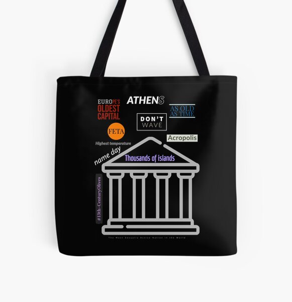 Athens All Over Print Tote Bag
