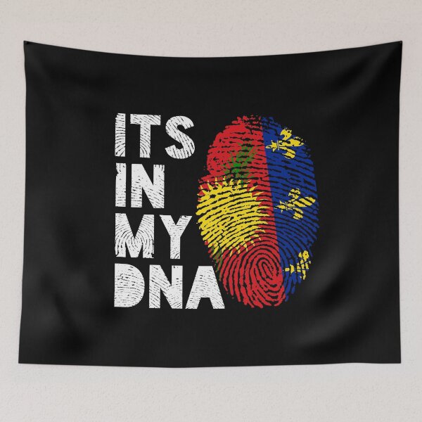 Item preview, Its In My DNA Guadeloupe Flag Fingerprint designed and sold by d247.