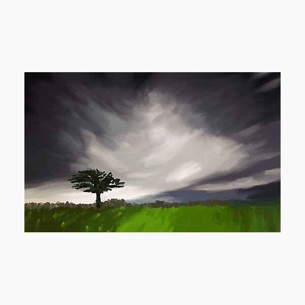 The Tree in the storm Photographic Print