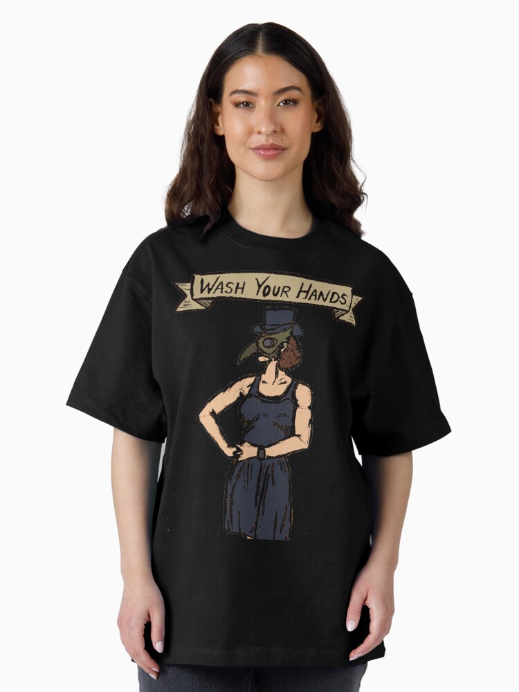 Thumbnail 2 of 7, Oversized T-Shirt, Wash Your Hands designed and sold by kittenry.