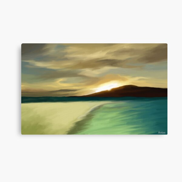 The Island sunset Canvas Print
