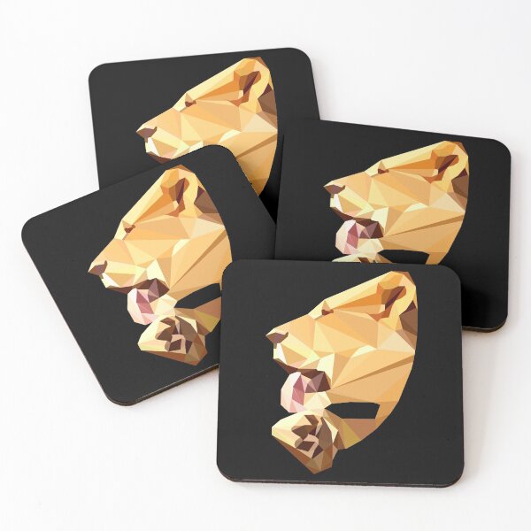 Item preview, Lioness Licks Paw Polygon Low Poly Lioness designed and sold by OmmeDesigns.